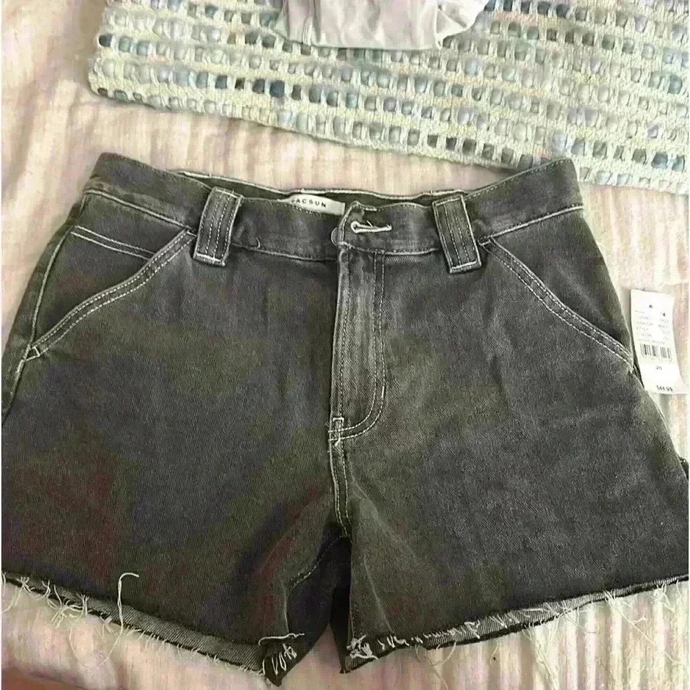 Pacsun denim cargo shorts